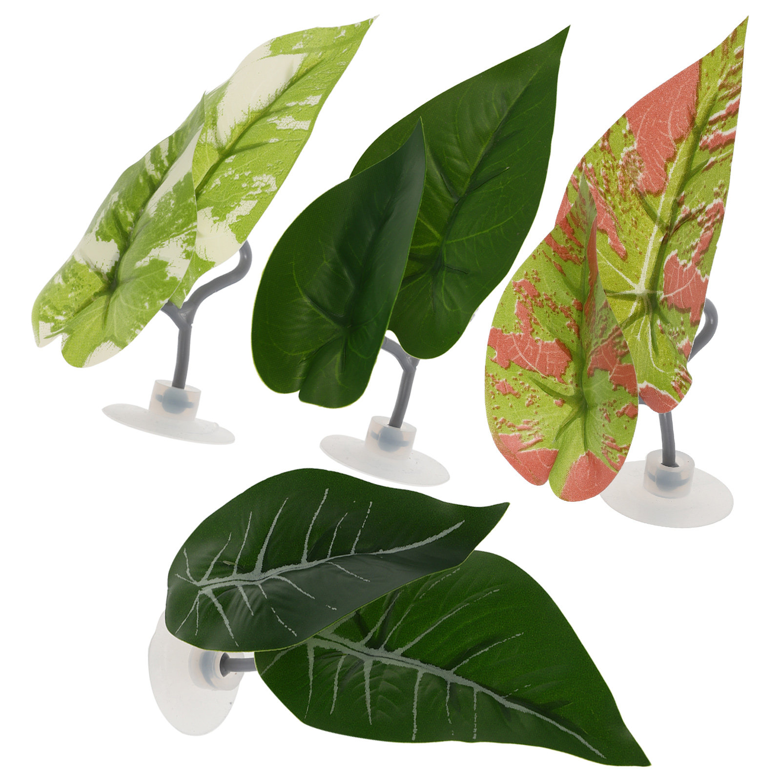 Aquarium Fish Low Maintenance - 4pcs Aquarium Artificial Plastic Plants Decoration