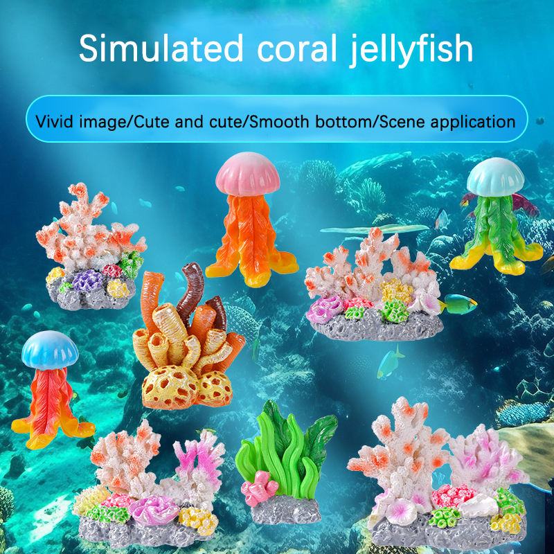 Aquarium Fish Artificial - Mini Resin Fish Tank Accessories Cute