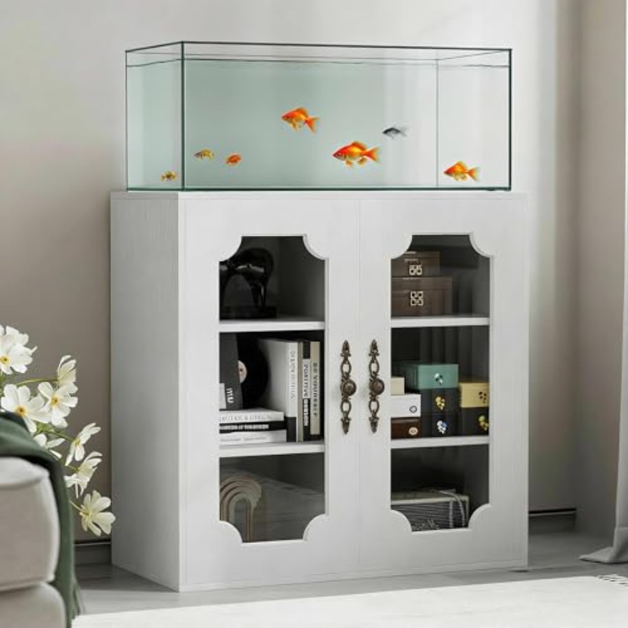 Aquarium Fish Glass - 20 Gallon Aquarium Stand with Glass