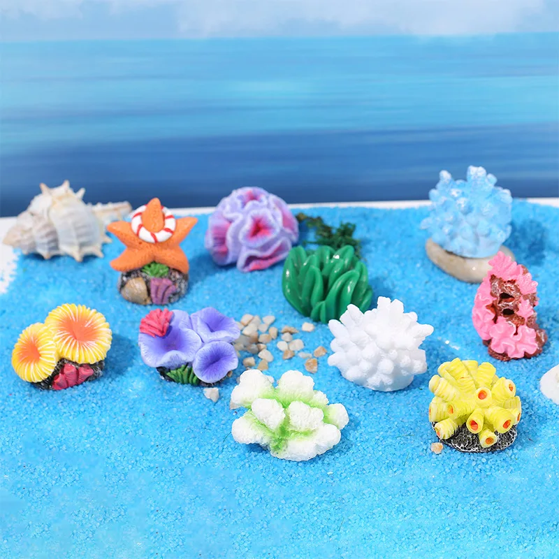 Aquarium Fish Artificial - Colorful Resin Aquarium Mini Artificial Coral
