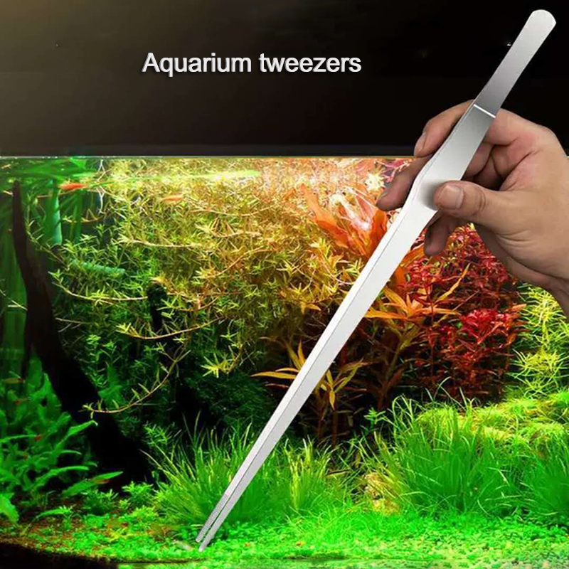 Aquarium Fish Tank Cleaner - 27cm 38cm Stainless Steel Curved Aquarium