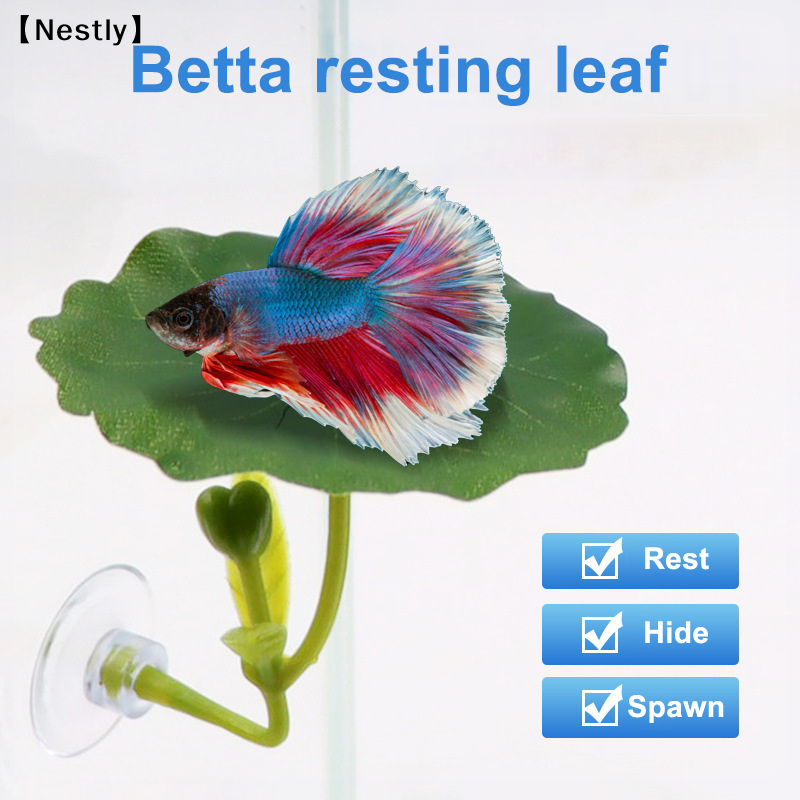 Aquarium Fish Green - 1Pc Green Leaf Hammock For Betta