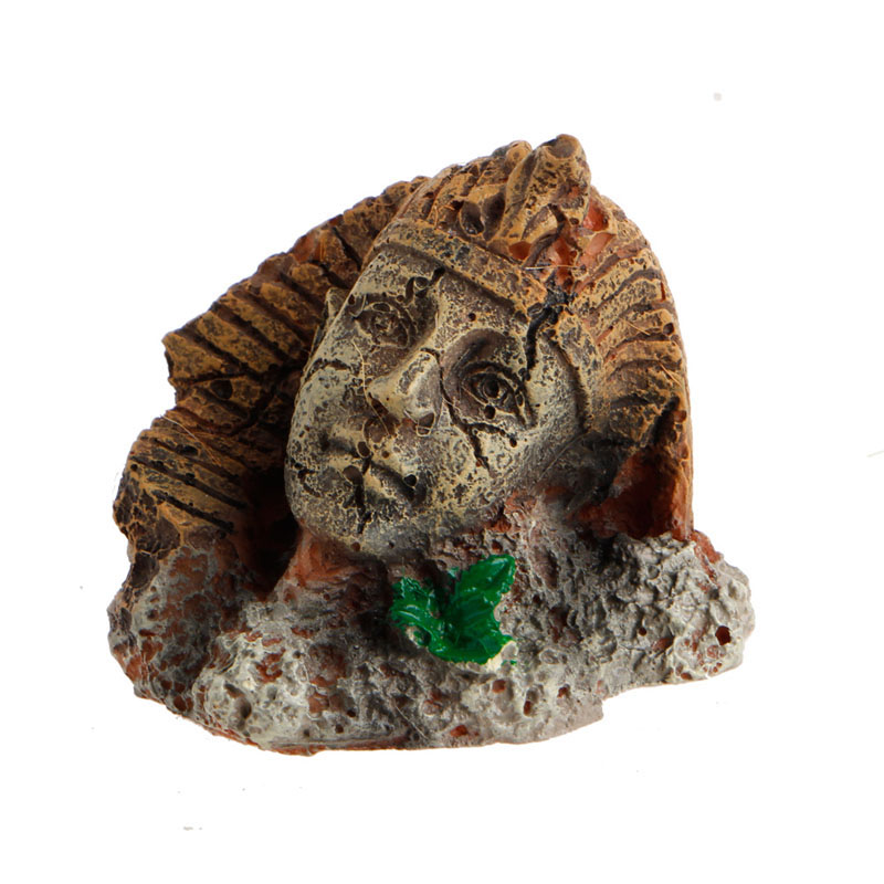 Aquarium Fish Cichlid - Egyptian Pharaoh Sphinx Resin Statue Roman