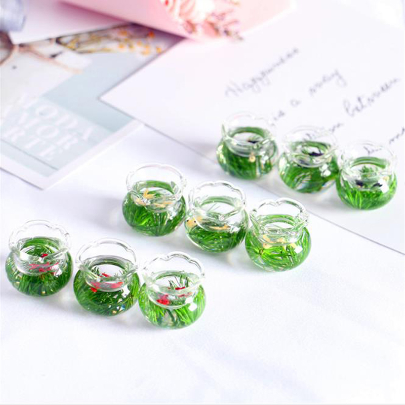 1/12 Lovely Dollhouse Miniatur - đánh giá và giá Aquarium Fish Glass