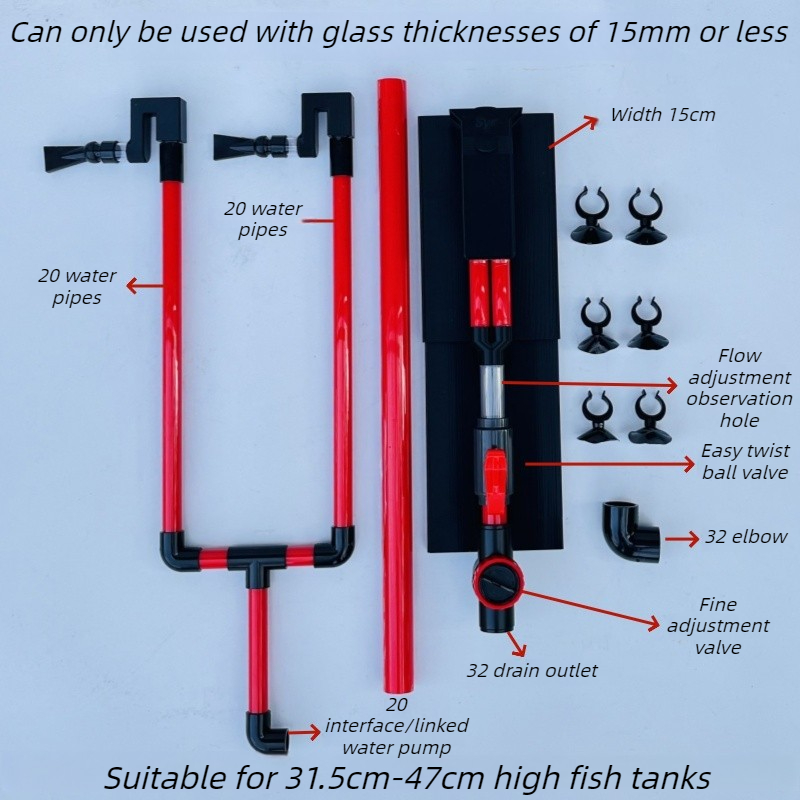 Siphon Aquarium Filter Double  - đánh giá và giá Aquarium Fish Tank Cleaner
