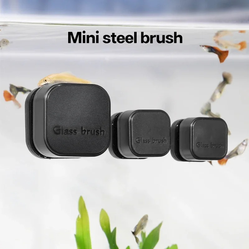 Mini Square Magnetic Brush Aqu - đánh giá và giá Aquarium Fish Tank Cleaner