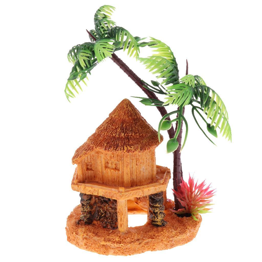 Artificial Coconut Tree Hidden - đánh giá và giá Aquarium Fish Artificial