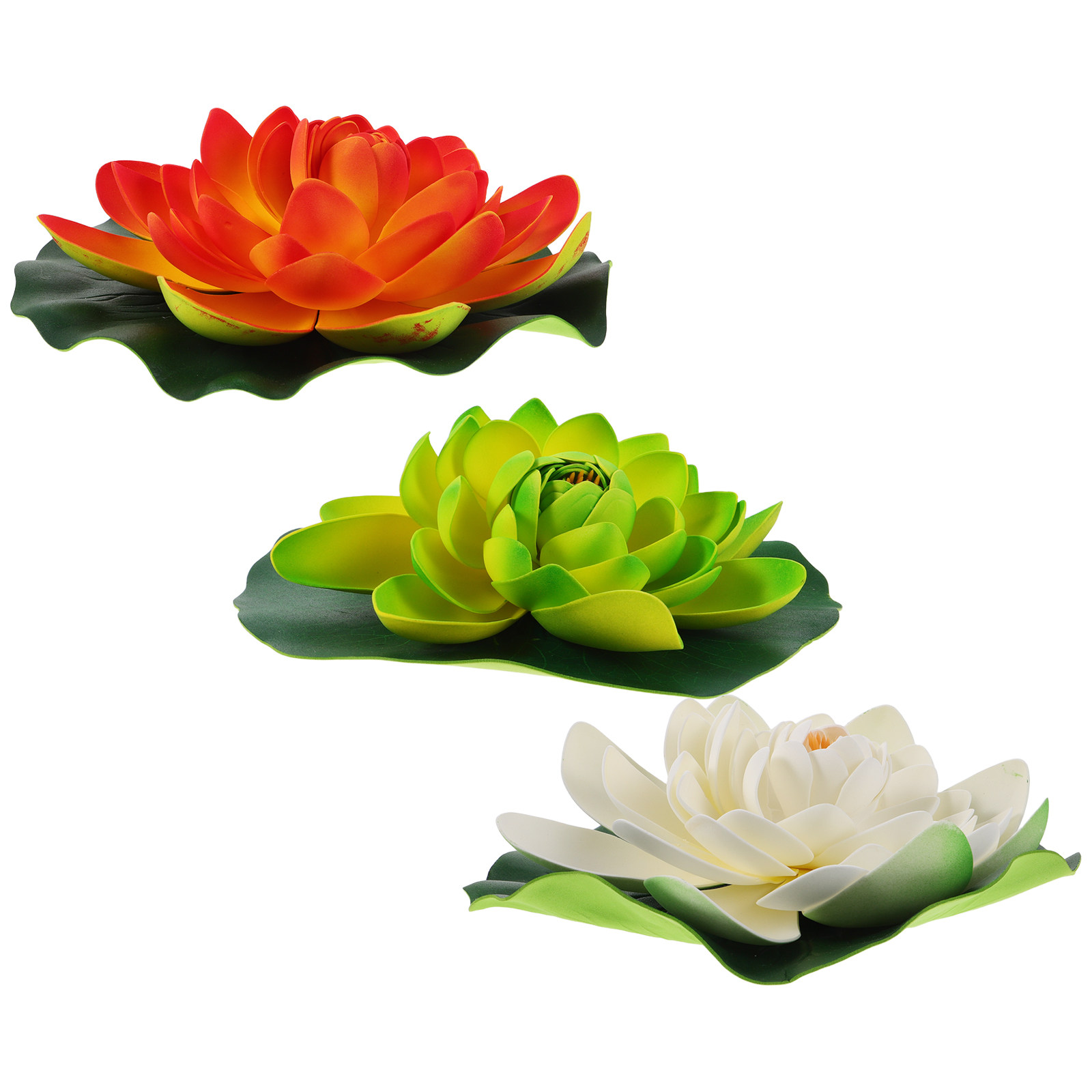 3Pcs Artificial Floating Lotus - đánh giá và giá Aquarium Fish Low Maintenance