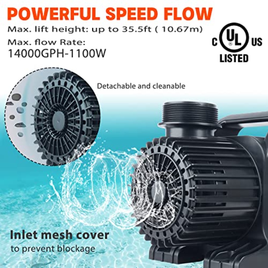 12000GPH UL Listed High Flow S - đánh giá và giá Aquarium Fish List