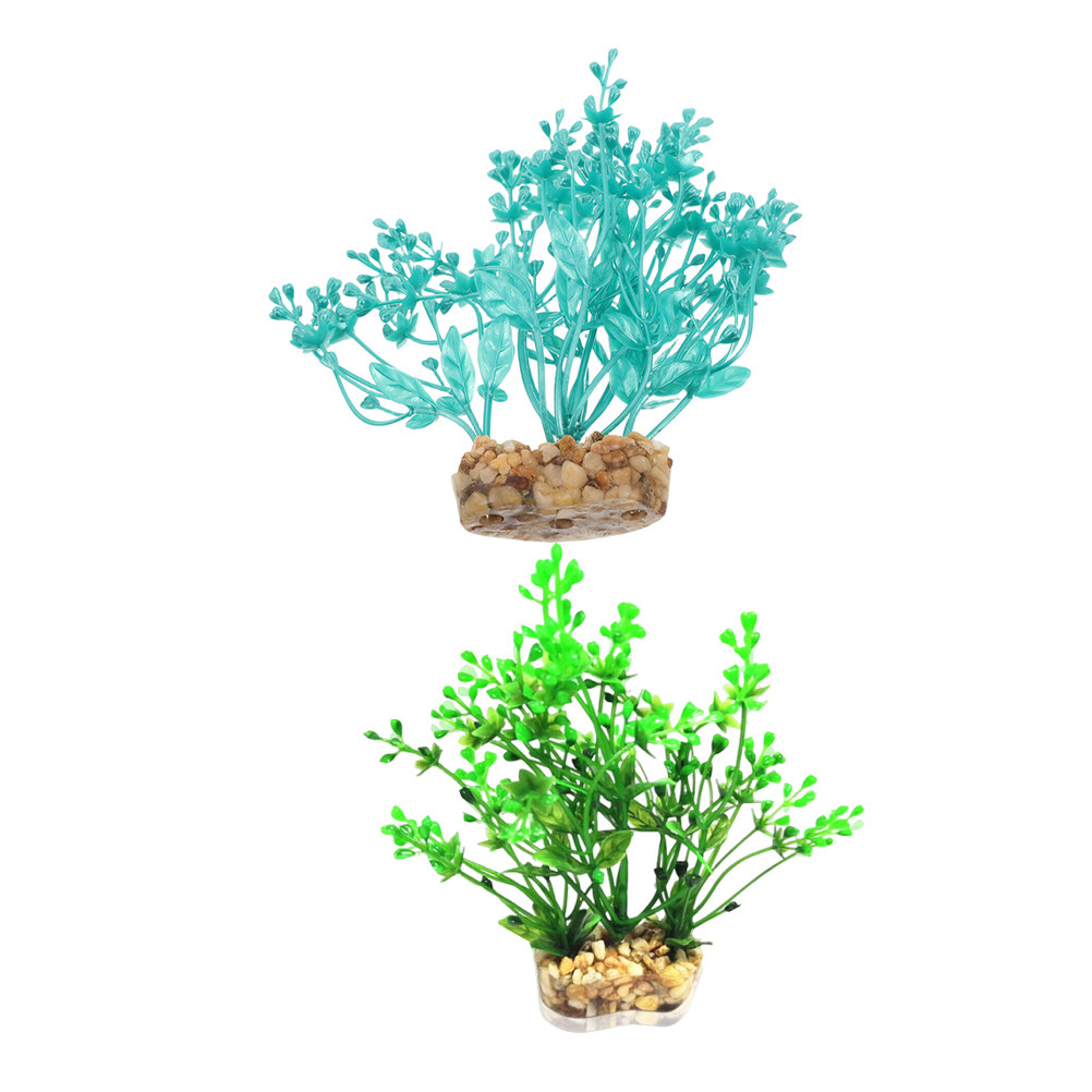 2Pcs Simulated Green Plastic A - đánh giá và giá Aquarium Fish Low Maintenance