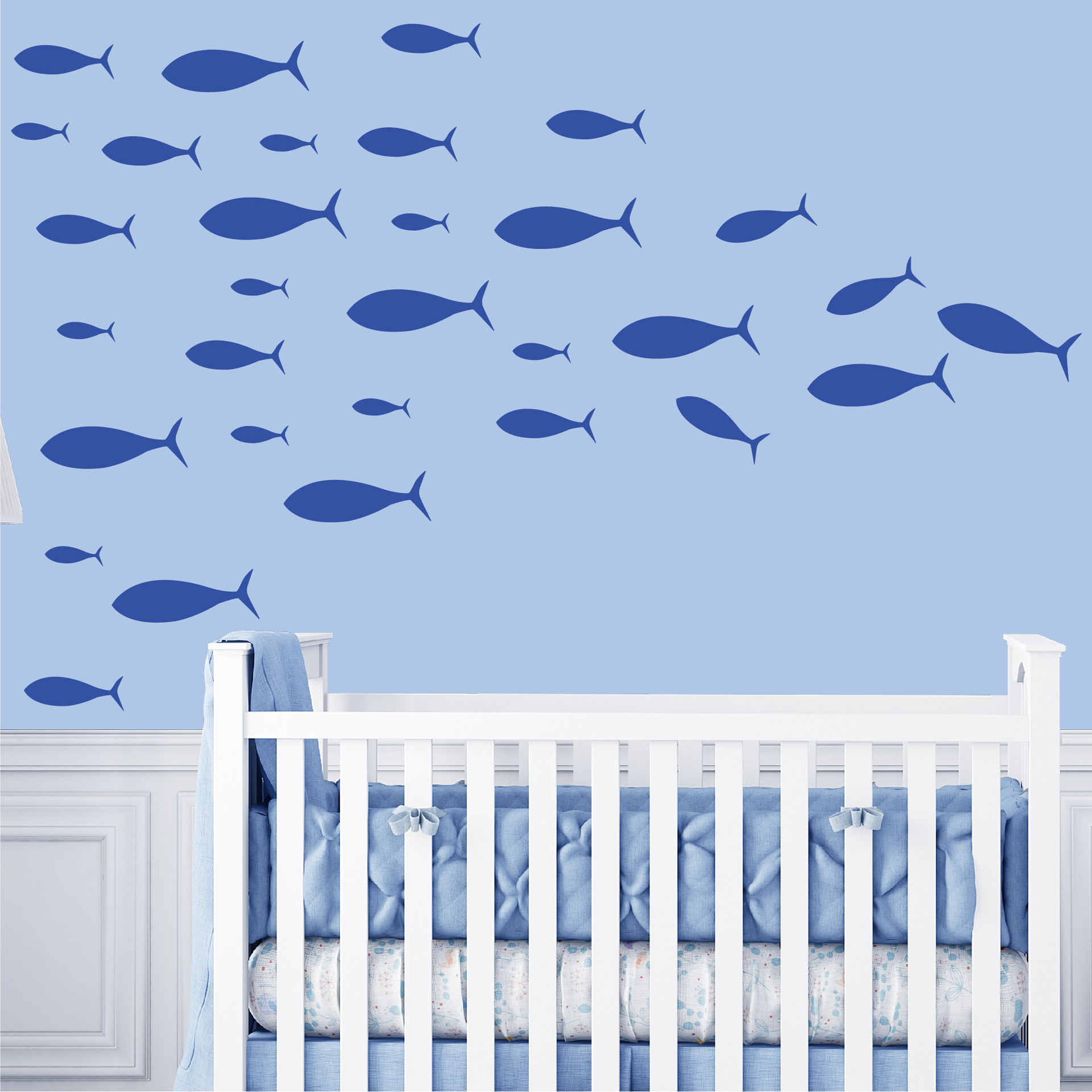 Fish School Wall Stickers Unde - đánh giá và giá Aquarium Fish Restaurant