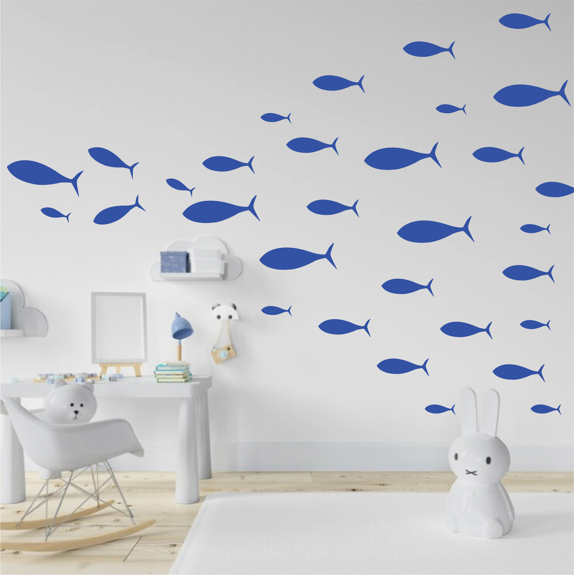Fish School Wall Stickers Unde - đánh giá và giá Aquarium Fish Restaurant
