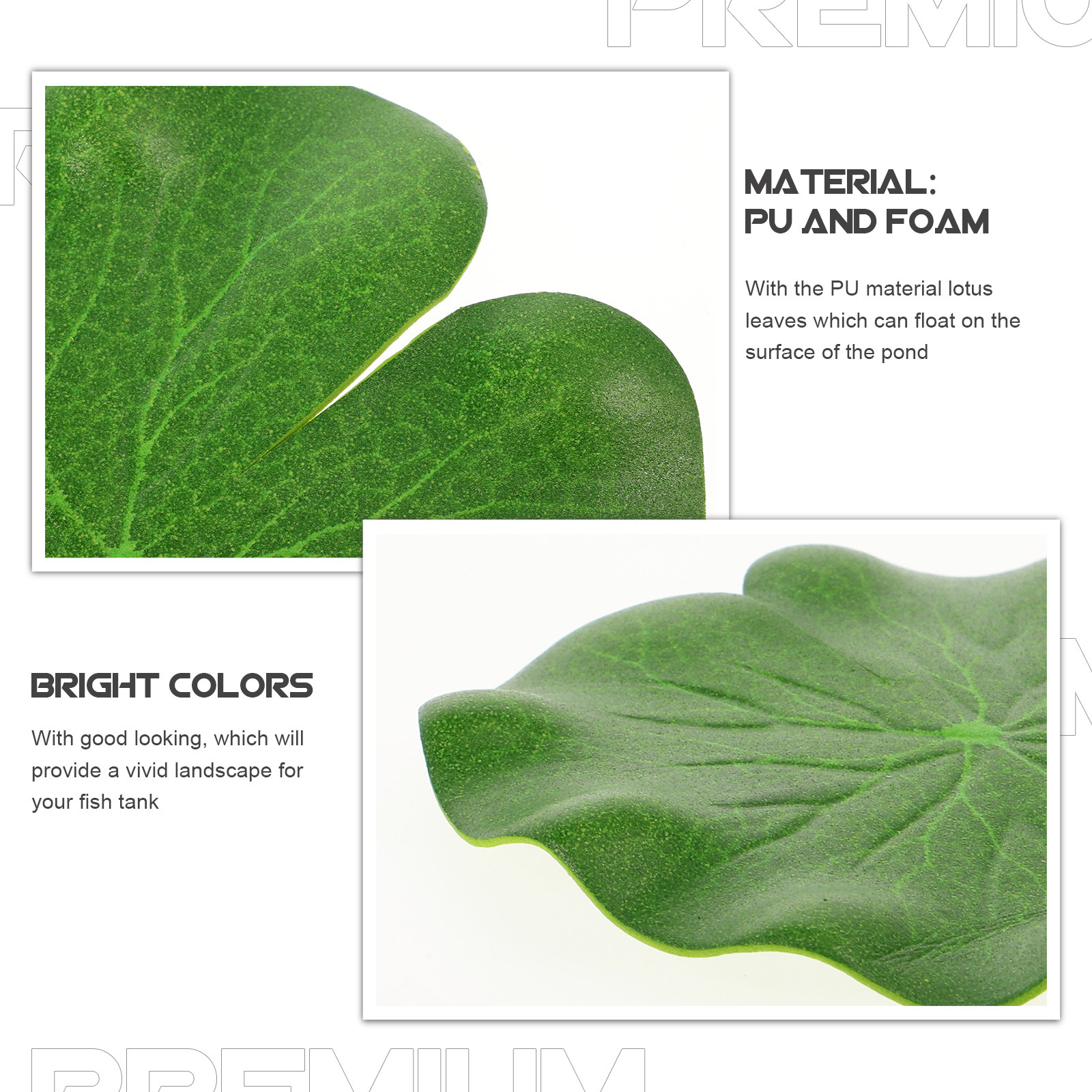 6Pcs PU Artificial Lotus Leave - đánh giá và giá Aquarium Fish Artificial
