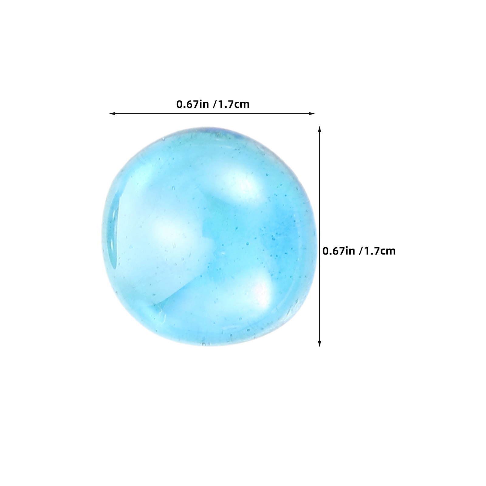 1 Bag Glass Flat Marbles Clear - đánh giá và giá Aquarium Fish Glass