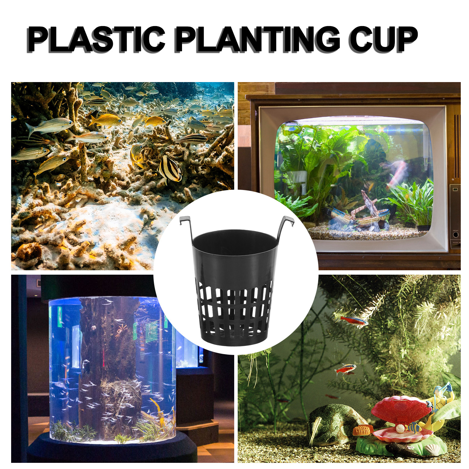 6Pcs Water Plant Net Cup Plast - đánh giá và giá Aquarium Fish Net Small
