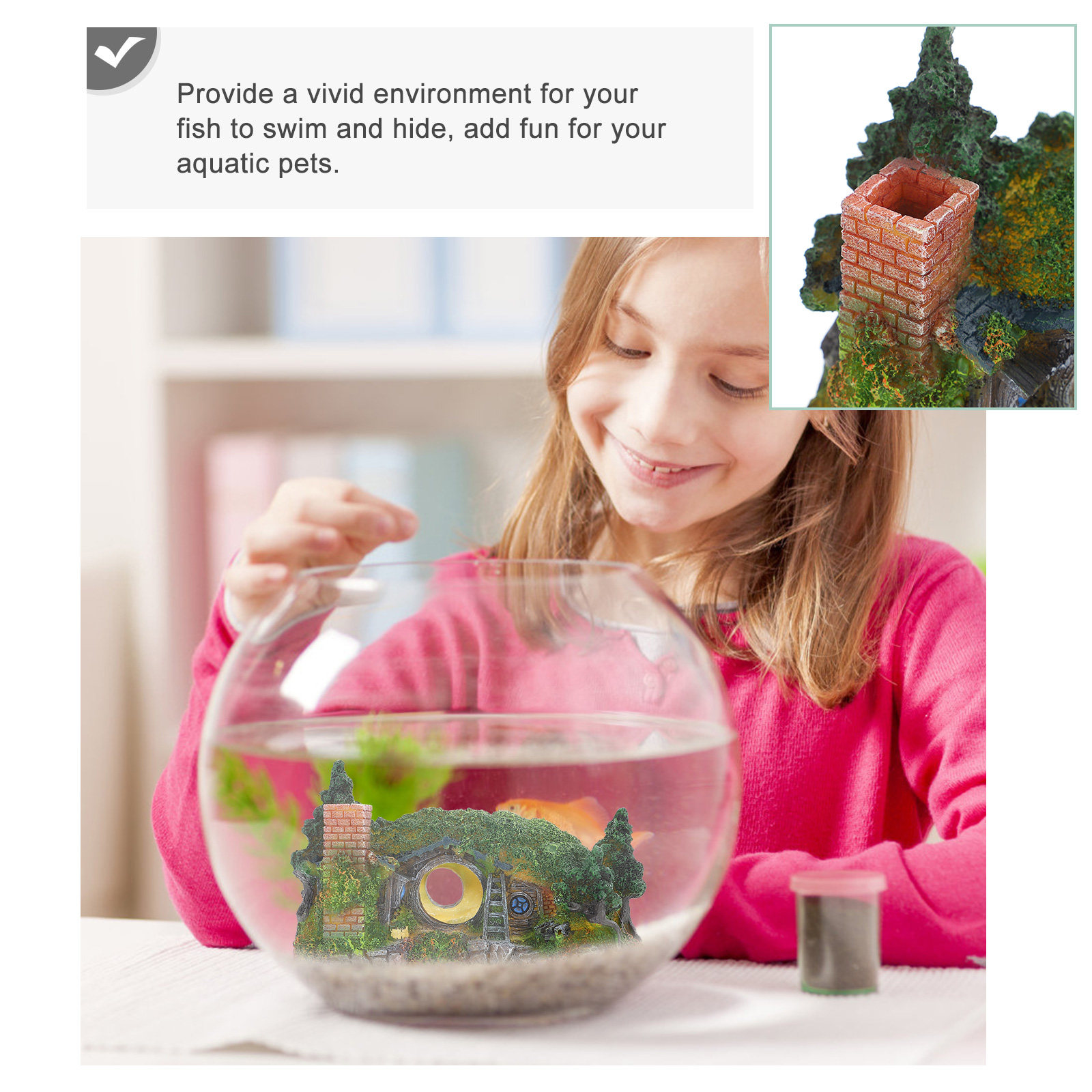 1Pcs Aquarium Ornament Resin F - đánh giá và giá Aquarium Fish Low Maintenance