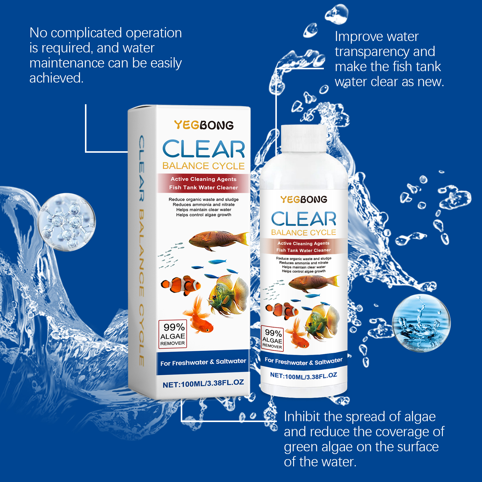 Algae Remover for Fish Tanks,  - đánh giá và giá Aquarium Fish Green