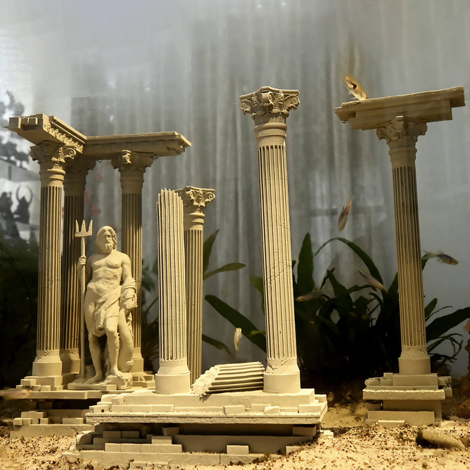 Roman Column Decoration Resin  - đánh giá và giá Aquarium Fish Cichlid