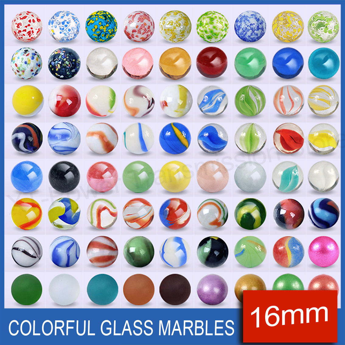 5-90PCS 16mm Colorful Glass Ma - đánh giá và giá Aquarium Fish Glass