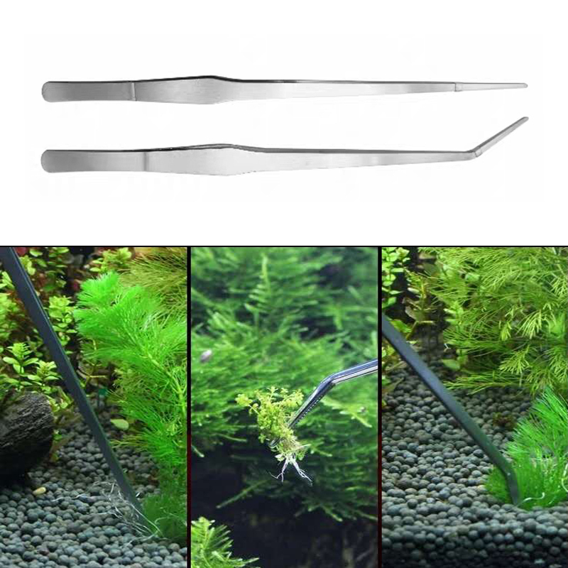 27cm 38cm Stainless Steel Curv - đánh giá và giá Aquarium Fish Tank Cleaner