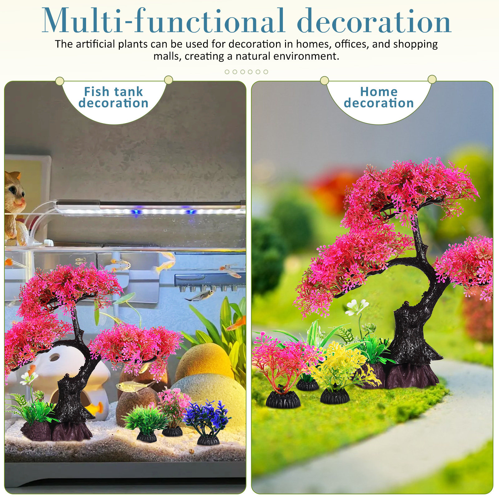 10Pcs Realistic Aquarium Plant - đánh giá và giá Aquarium Fish Artificial