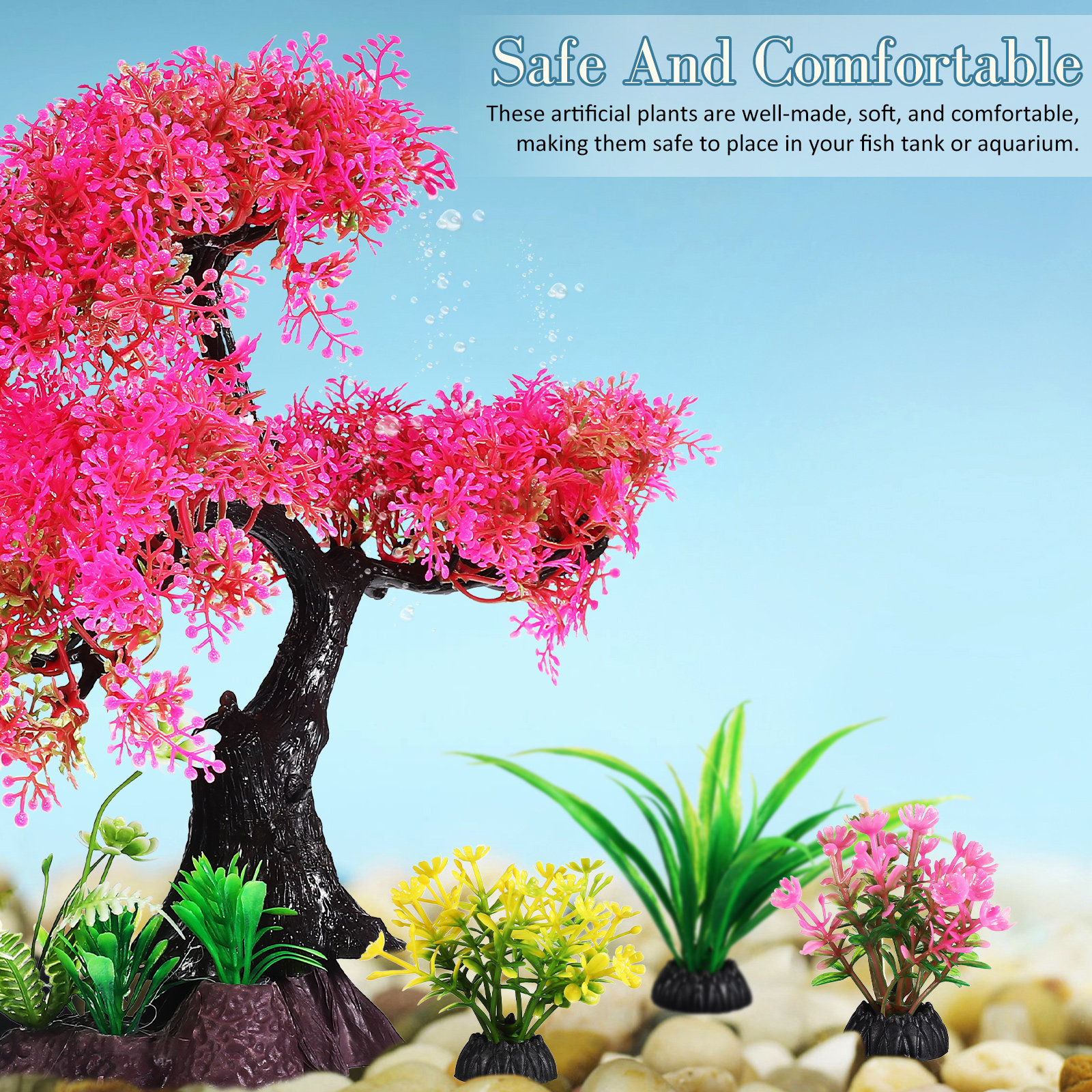 10Pcs Realistic Aquarium Plant - đánh giá và giá Aquarium Fish Artificial