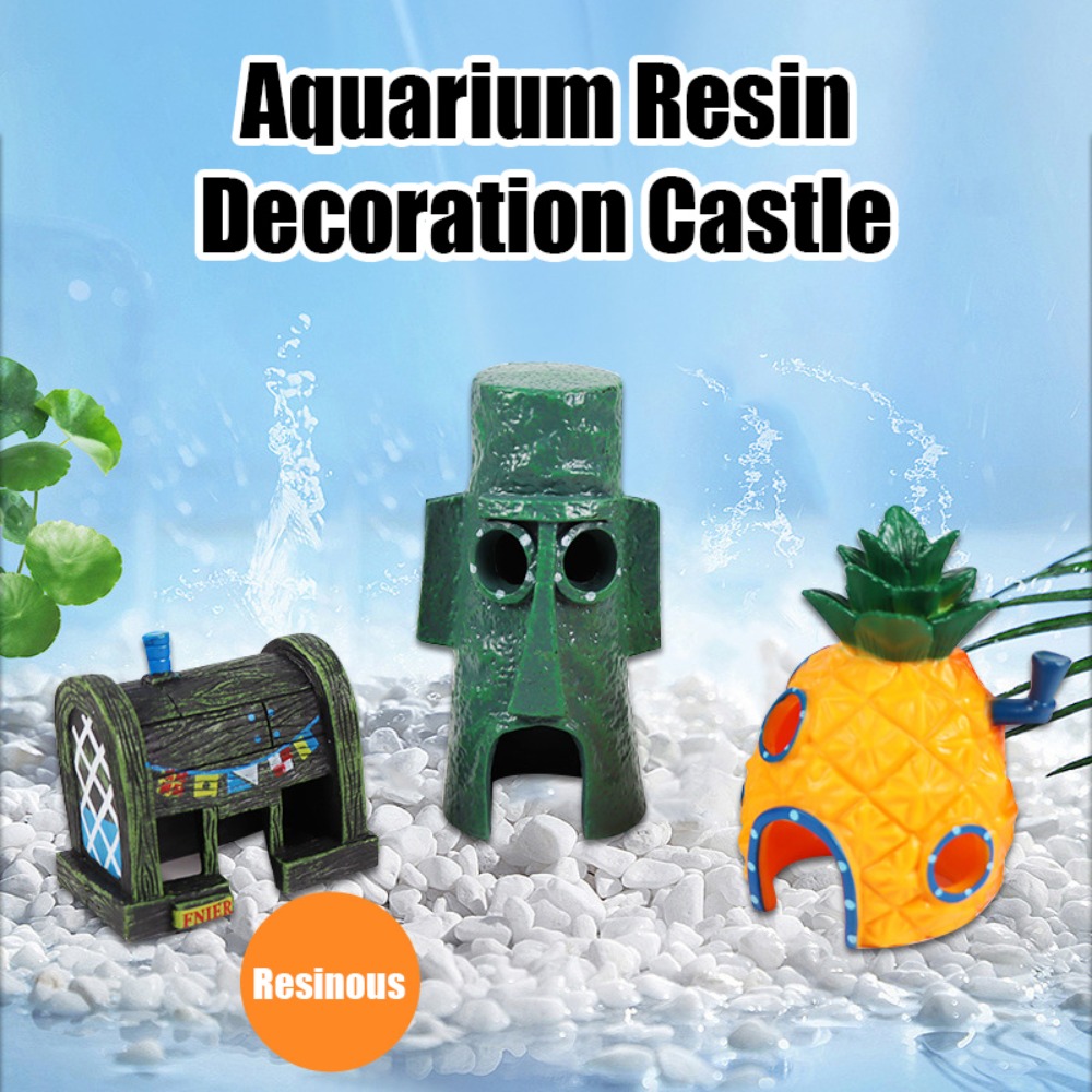 Cute Aquarium Resin Decoration - đánh giá và giá Aquarium Fish Restaurant