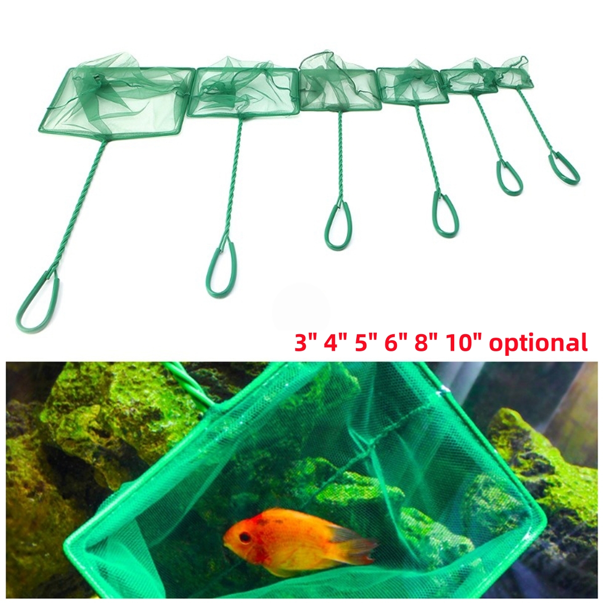 3~10 Inch Portable Nylon Green - đánh giá và giá Aquarium Fish Green