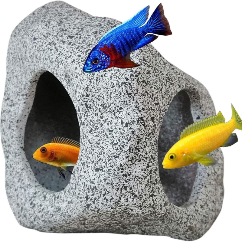 Fish Tank Cave Stone Landscapi - đánh giá và giá Aquarium Fish Cichlid
