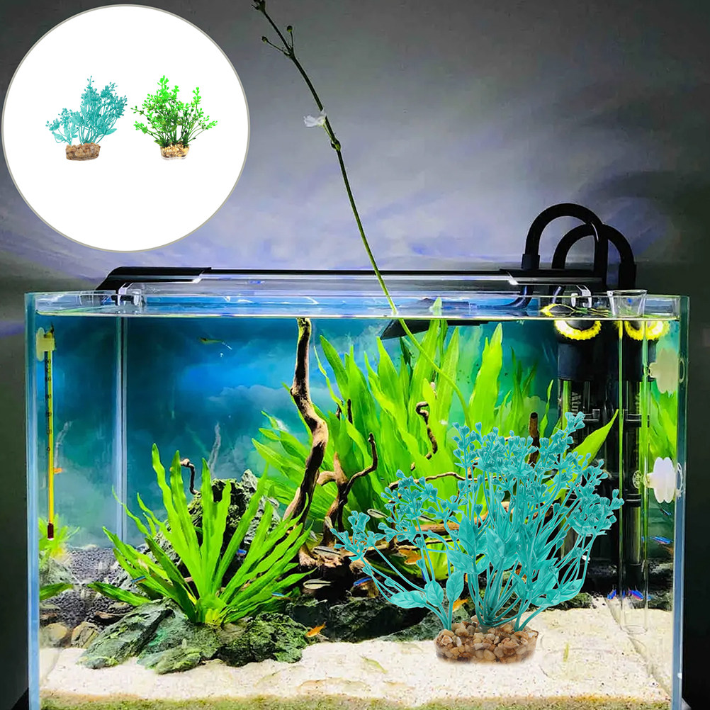 2Pcs Realistic Plastic Aquariu - đánh giá và giá Aquarium Fish Low Maintenance