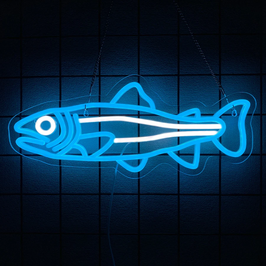 Light Up Sign For Fishing Shop - đánh giá và giá Aquarium Fish Restaurant